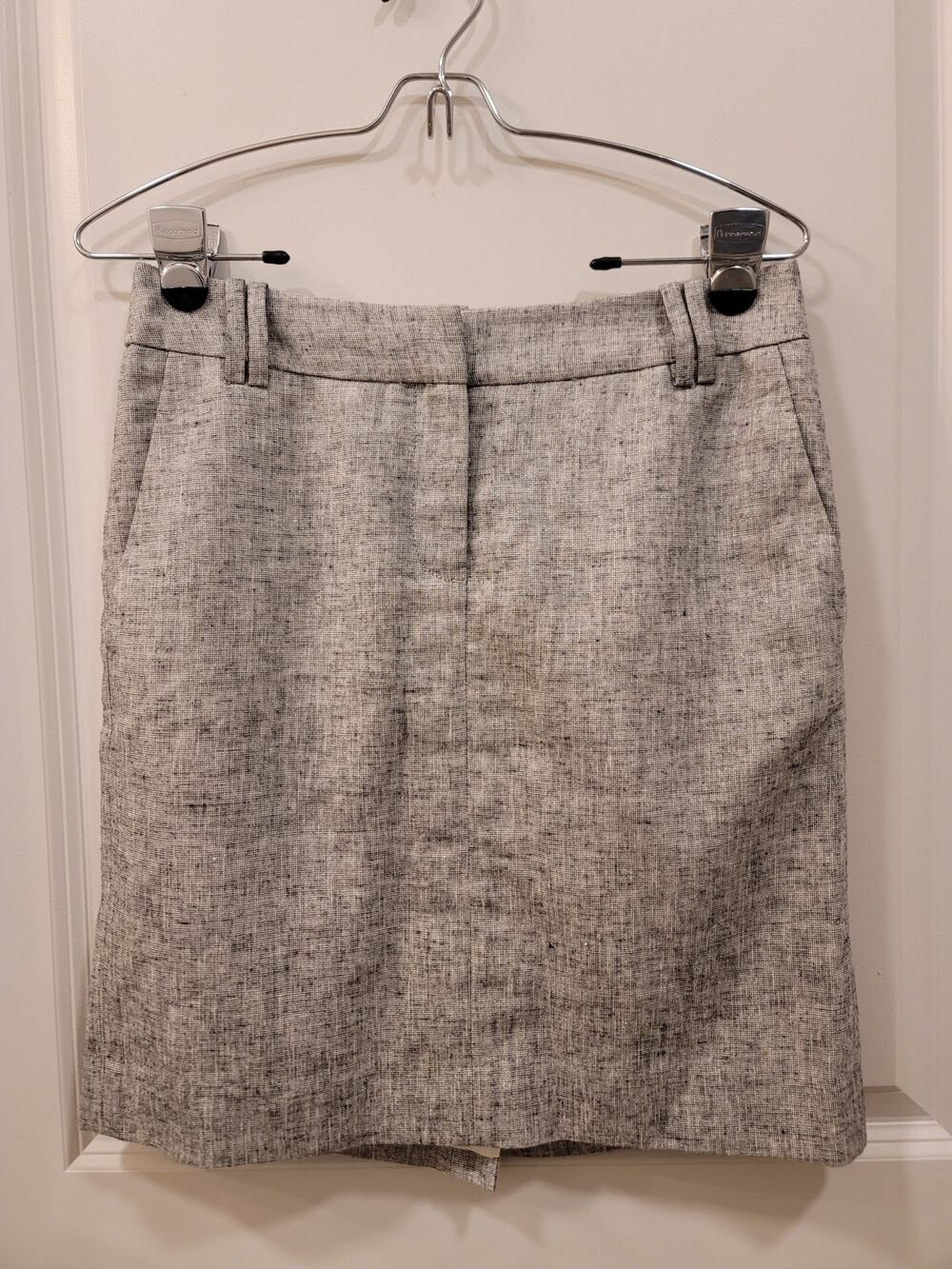 Ann Taylor LOFT Linen Blend Metallic Pencil Skirt